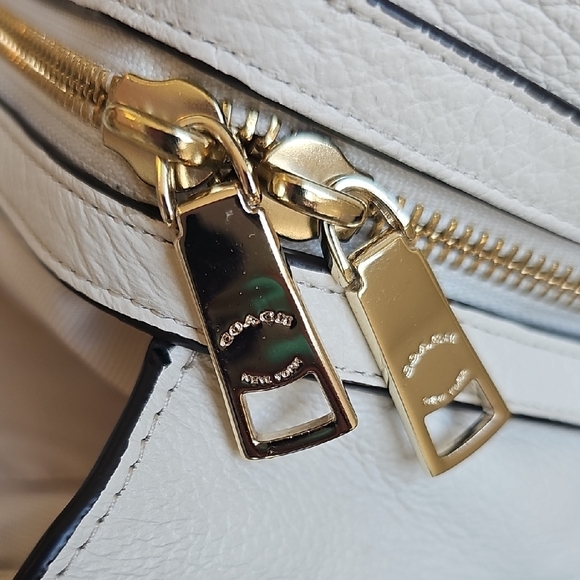 Coach 37167 Mercer Chalk Leather Satchel/shoulder Bag NWOT - Picture 9 of 11